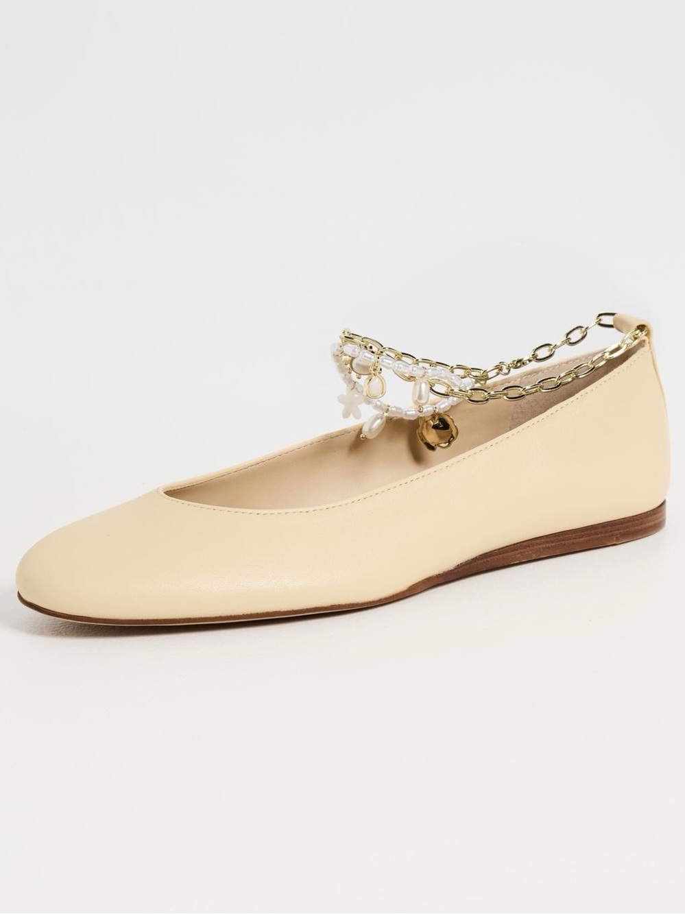 Dolce Vita Women's White Baiden Flats Size 6.5